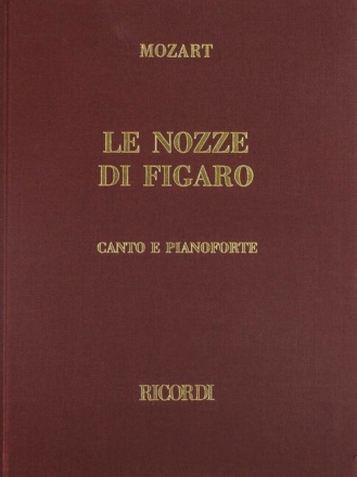 W.A. Mozart Le Nozze Di Figaro Canto (O Voce Recit) E Pianoforte