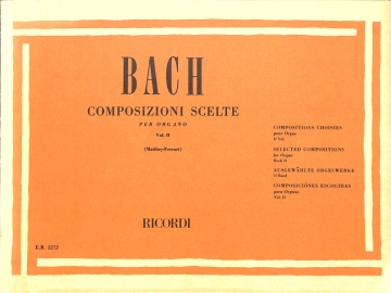 J.S. Bach Composizioni Scelte - Vol. Ii Composizioni Di Organo o Armonio