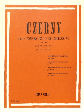 C. Czerny 100 Esercizi Progressivi Op. 139 PIANOFORTE