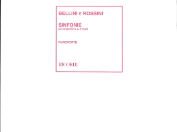 Various Sinfonie Di Bellini E Rossini piano 4 hands