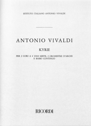 A. Vivaldi Kyrie Rv 587 partitura