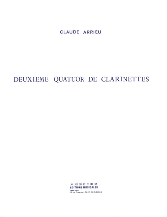 Arrieu Quatuor Clarinettesparties Musica Da Camera