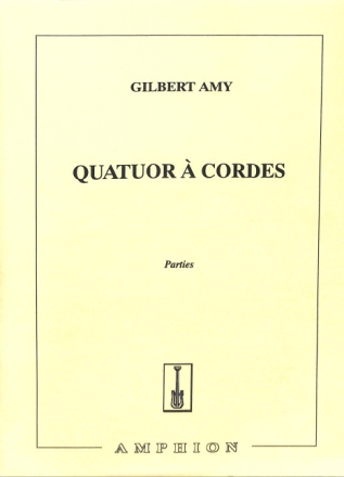 Amy Quatuor A Cordes Parties Musica Da Camera