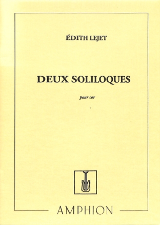 Lejet  2 Soliloques Cor-Piano Horn