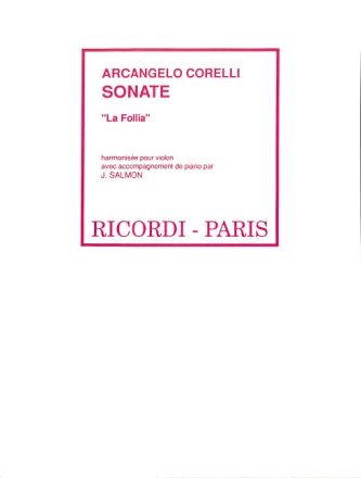 Corelli Follia Violon Et Piano(Salmon violino e pianoforte