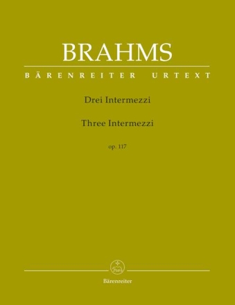 3 Intermezzi op.117 f�r Klavier