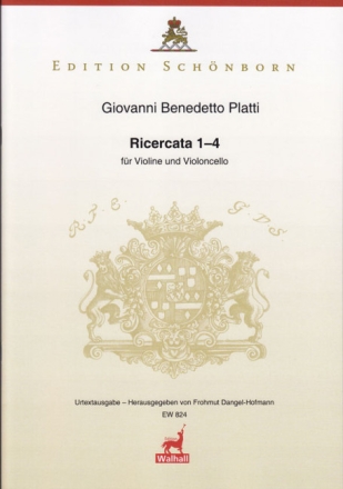 4 Ricercatas f�r Violine und Violoncello 2 Spielpartituren