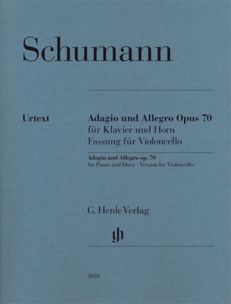 Adagio und Allegro op.70 f�r Horn und Klavier f�r Violoncello und Klavier
