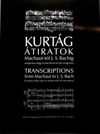 Transkriptionen von Machaut bis Bach f�r Klavier zu 4-6 H�nden (2 Klaviere)