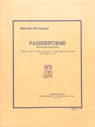 WYSTRAETE PASSERIFORME SEPTUOR DE FLUTES PARTITION