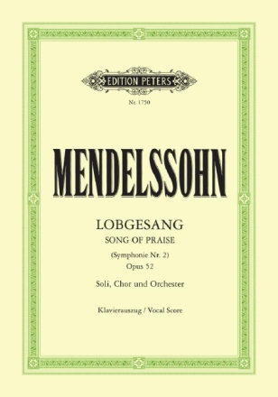 Sinfonie Nr.2 op.52 f�r Soli, gem Chor und Orchester Klavierauszug