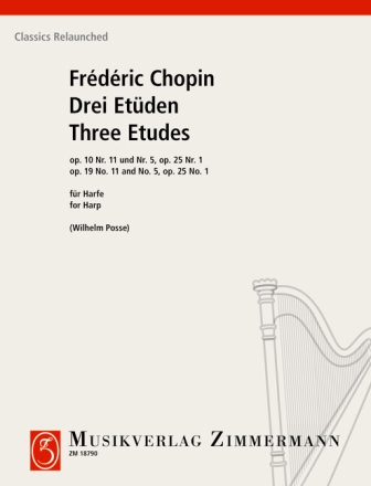 3 Et�den op.10,5+11 und op.25,1 f�r Harfe