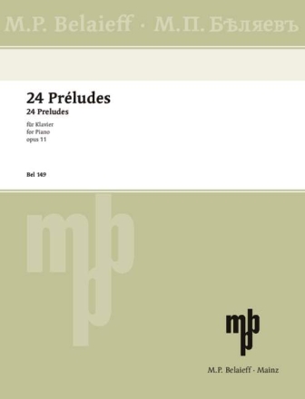 24 Preludes op.11 f�r Klavier