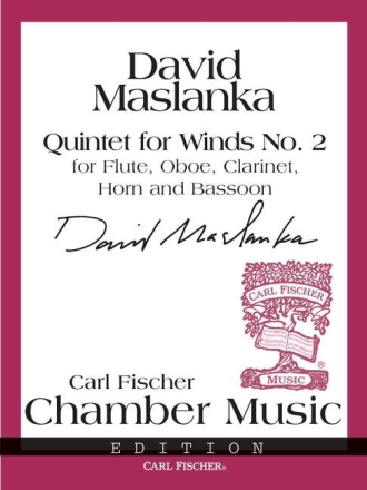 Quintet for Winds No. 2 Fl�te, Oboe, Klarinette, Horn und Fagott Partitur und Stimmen