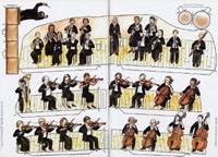 MIG Sinfonieorchester zum Aufklappen  Zeitschrift Farbbeilage
