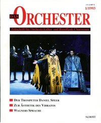 ORCH Das Orchester 1993/01  Zeitschrift