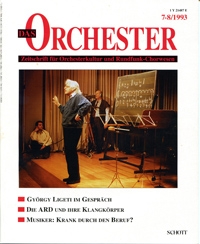 ORCH Das Orchester 1993/07-08  Zeitschrift