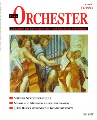ORCH Das Orchester 1993/11  Zeitschrift