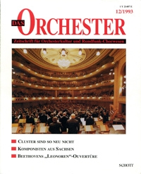 ORCH Das Orchester 1993/12  Zeitschrift