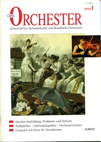 ORCH Das Orchester 1994/01  Zeitschrift