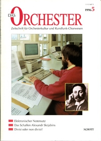 ORCH Das Orchester 1996/05  Zeitschrift