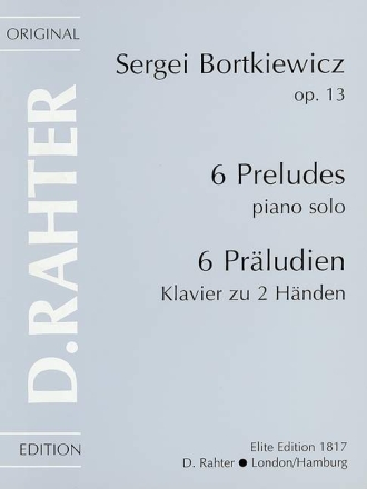 6 Pr�ludien op.13 f�r Klavier