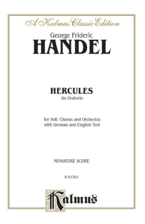 Hercules for soli, mixed chorus and orchestra Miniature score (dt/en)