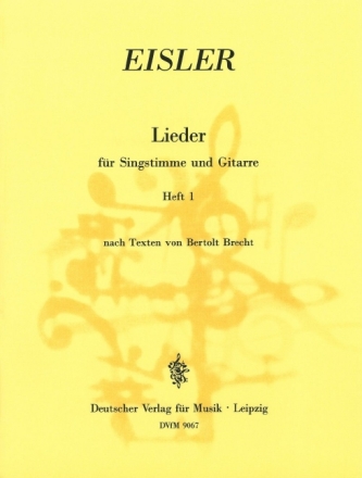 Lieder Band 1 f�r Singstimme und Gitarre