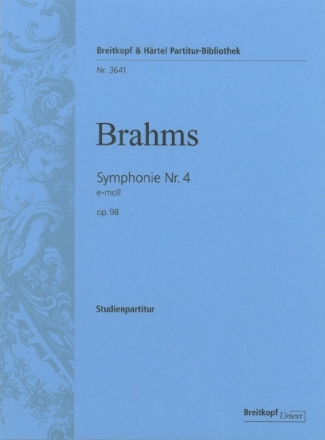 Sinfonie e-Moll Nr.4 op.98 f�r Orchester Studienpartitur