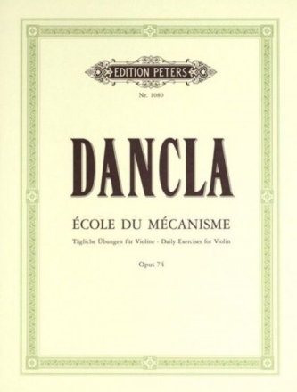 Ecole du mecanisme op.74 f�r Violine