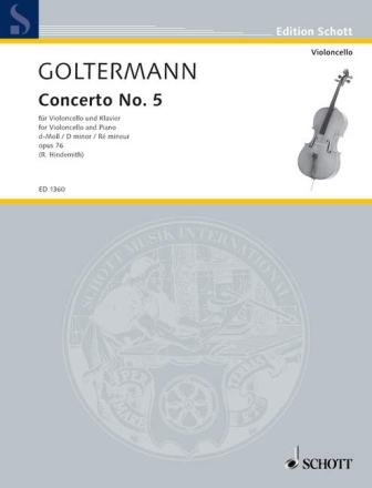 Konzert d-Moll Nr.5 f�r Violoncello und Orchester f�r Violoncello und Klavier
