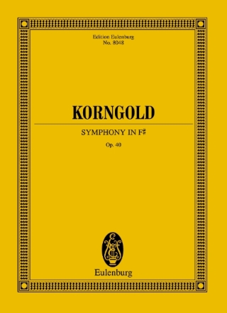 Sinfonie Fis-Dur op.40 f�r Orchester Studienpartitur