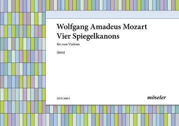 4 Spiegelkanons f�r 2 Violinen Spielpartitur