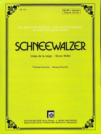 Schneewalzer f�r Akkordeon und Klavier Partitur