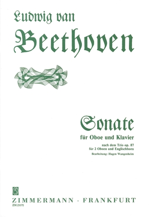 Sonate nach op.87 f�r Oboe und Klavier
