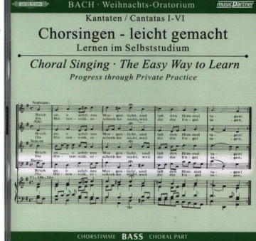 Weihnachtsoratorium BWV248  2 CDs Chorstimme Ba�/Chorstimmen ohne Bass