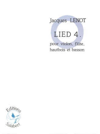 Lenot  Lied N 4 Flute Htb Bsn Et Violon Partition  Flute and Various Instruments