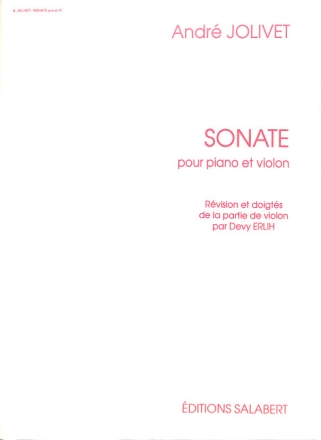 Sonate POUR VIOLON ET PIANO