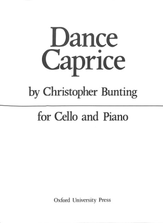 Dance Caprice for cello and piano