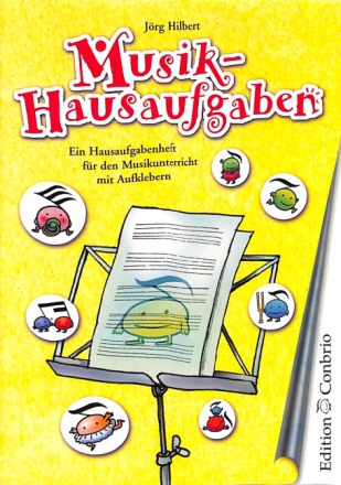 Musikhausaufgaben Hausaufgabenheft f�r den Musikunterricht mit Aufklebern