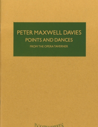 Maxwell Davies, Sir Peter: Points and Dances HPS 912 f�r Orchester Studienpartitur