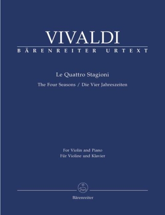 Die vier Jahreszeiten f�r Violine und Streicher f�r Violine und Klavier