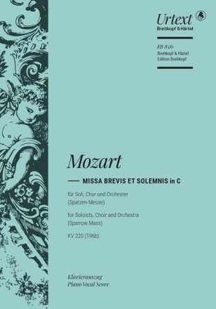 Missa brevis C-Dur KV220 f�r Soli (SATB), Chor und Orchester Klavierauszug (la)