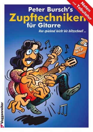 Zupftechniken f�r Gitarre (+CD) (Noten und Tab) 