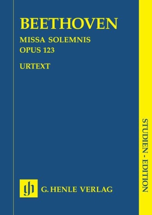Missa solemnis op.123 f�r Soli, Chor und Orchester Studienpartitur