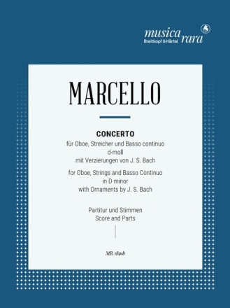 Konzert d-Moll f�r Oboe, Streicher und Bc Partitur und Stimmen