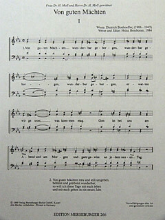 Von guten M�chten f�r gem Chor a cappella Partitur