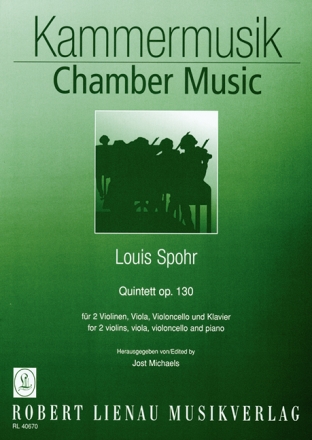 Quintett op.130 f�r Klavier und Streichquartett Stimmen