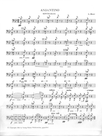 Andantino f�r Streichorchester (Streichquartett) Stimmenset (3-3-2-2-1)