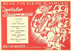Inntaler Bauernmusik  Band 9 f�r kleine Blasmusik Stimmensatz